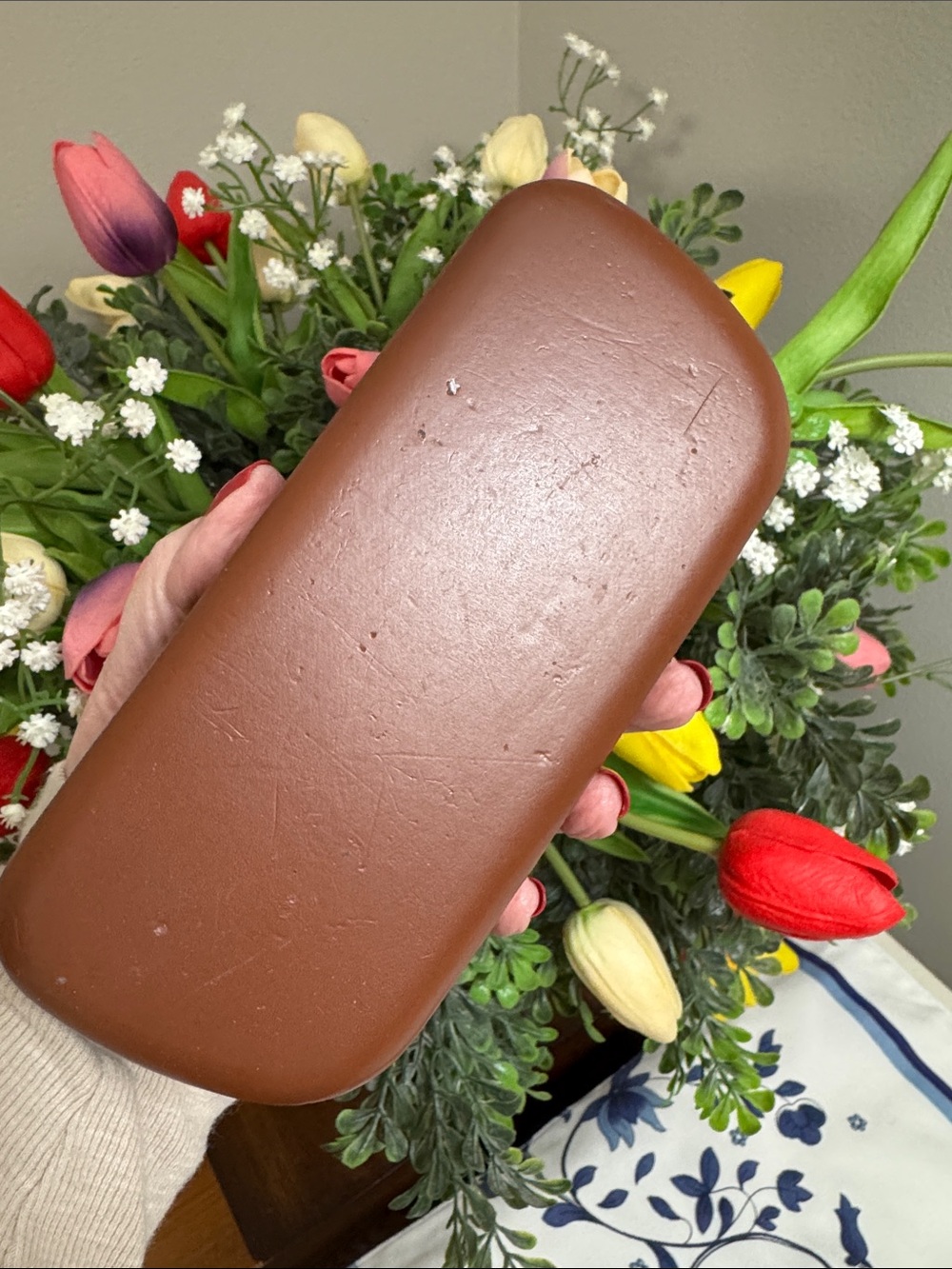 Longchamp Tan Brown Leather Eyewear Case - Picture 6 of 8